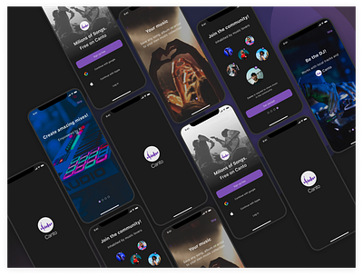 Music App Onboarding android app appdesign branding design graphic design illustration interaction ios loginflow logo mobileapp musicapp onboarding signupflow ui userinterface ux