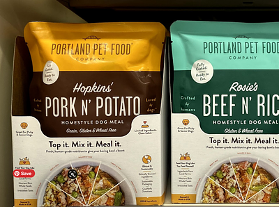 Portland Pet Food II branding packaging typography