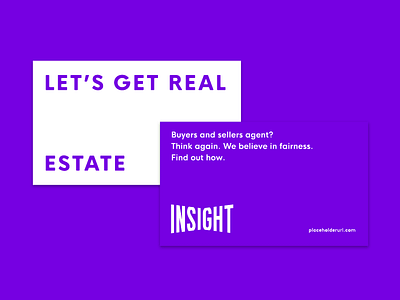 Insight promo purple! real estate realty
