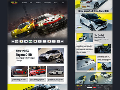 BEST CAR JOURNAL best car branding car design driver following illustration journal landing landing page lux car new new year popular product design transport trend trending web design website