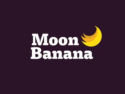 Moon Banan banana logo personal production yoga