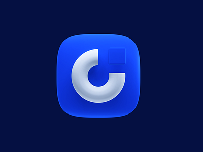 onepage.io logo blender blue branding builder design logo