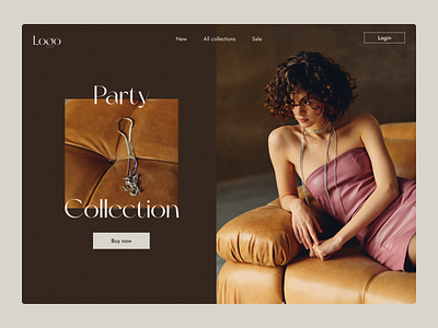 Fashion Brand Concept design fashion landing main page ui