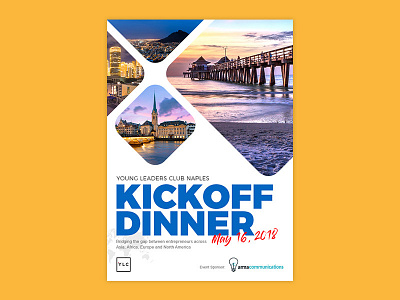 YLC Kickoff Dinner Poster graphic design poster poster design