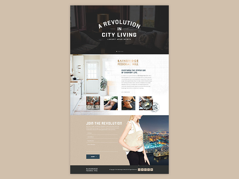 Bainbridge Federal Hill web mockup web design