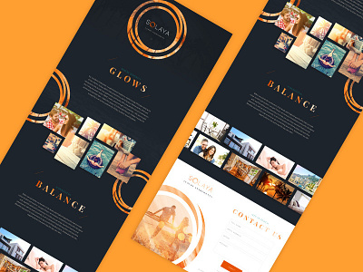 Solaya graphic design interface design web design