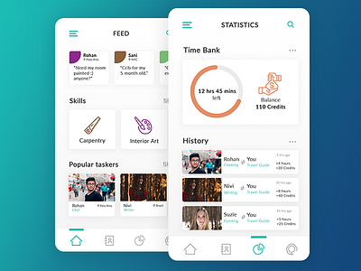 Time Bank app concept