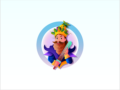 king characterdesign design game art illustration sticker vector