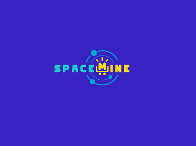 Space Mine asteroid branding design illustration logo logodesign logotype sapce stars universe vector vectors