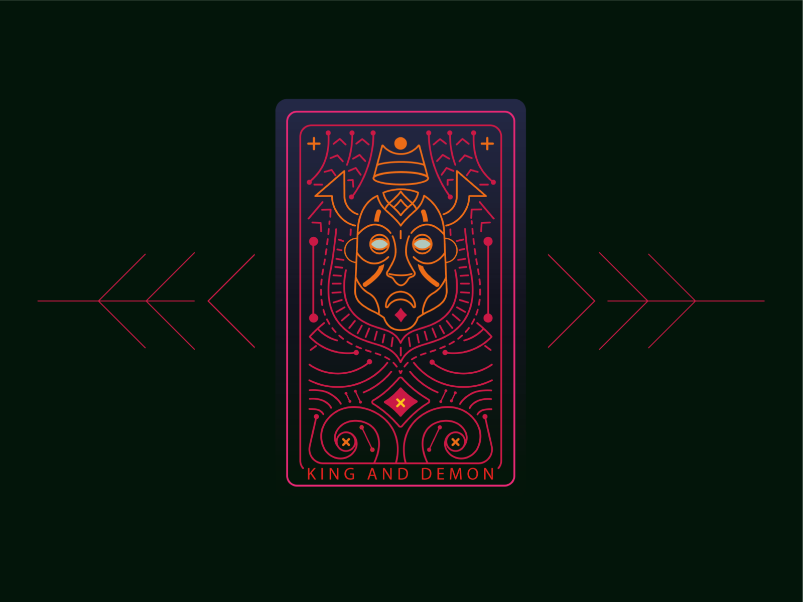 Kinganddemon By Pandurang Chari On Dribbble