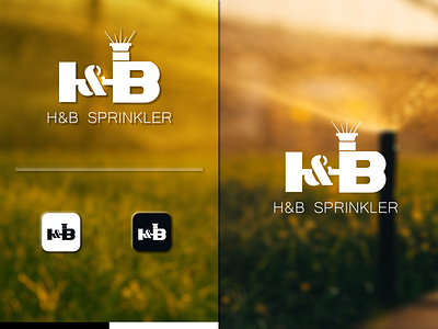 H&B SPRINKLER branding graphic design logo