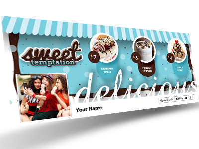 My Ice Cream Store Facebook Cover 1   Dribbble