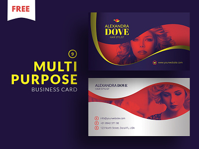 Free - Multipurpose Business Card 9 business card business card freebie cooledition free free business card freebie photoshop print template template