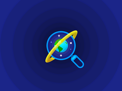 Explore Everything earth engine everything experience icon illustration planet search