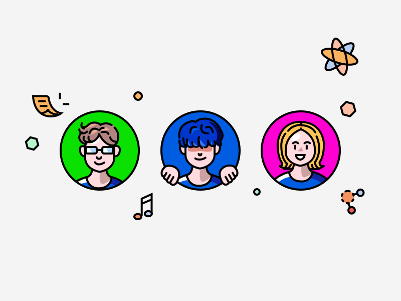 Friends by jeonglayeong on Dribbble