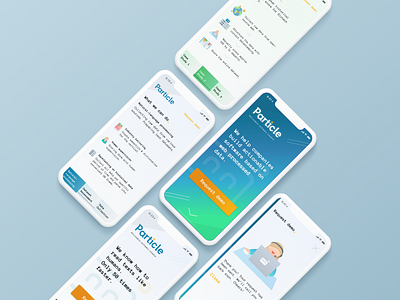 Mobile Landing Page adaptive design big data landing page mobile onepage web gradient