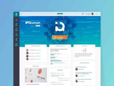 Intranet portal UI corporate dashboard dashboard ui intranet portal social network ui