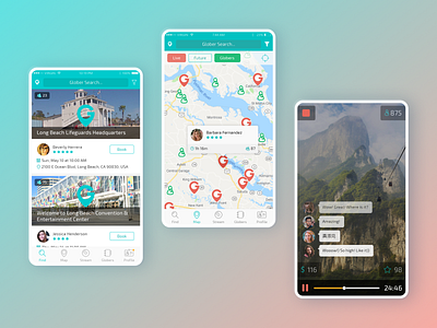 Live Stream App application mobile app mobile ui streaming ui ui design