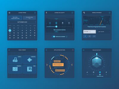 Web Dashboard Widgets dark ui fui fuidesign ui ui design user interface web app web application web design