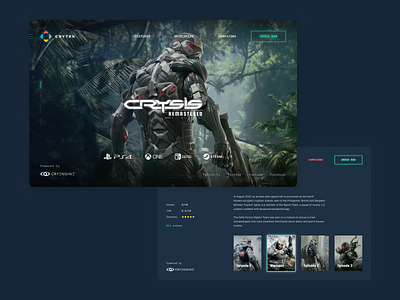 Crysis: remastered promo page