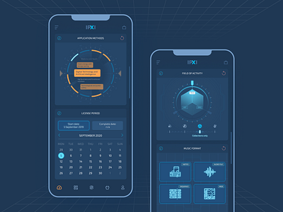 IP management app's widgets app application dark theme dark ui figma legaltech marketplace mobile ui ui ui design widget