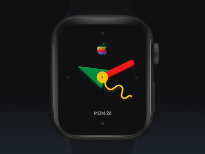 Apple Watch 1995 tribute app design apple watch applewatch bauhaus dark ui mobile ui ui ui design watch watchos