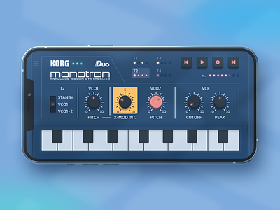 KORG Monotron mini synth app