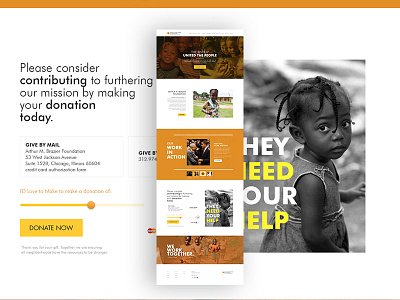 Foundation charity code design interactive ui ux web website wireframe