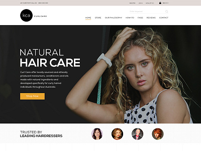 KCA hair productswebsitehtml