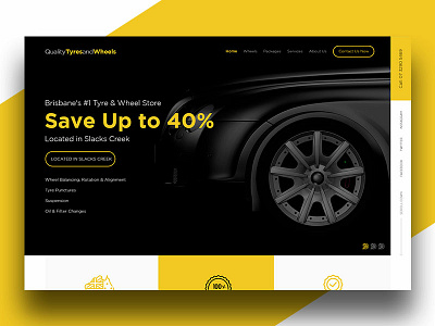 Quality Tyres and Wheels code design ui website
