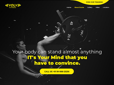 Gym design interactive ui website