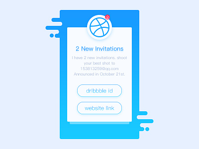 2 Dribbble Invitations dribbble invite