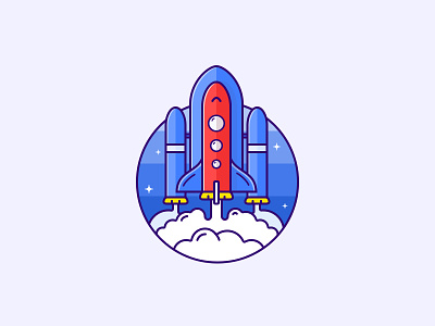 Rocket astronomy icon rocket space ui