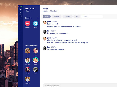 Slack redesign concept