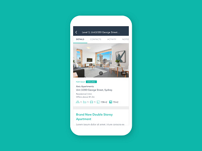 Real Estate app concept agent app clean design icons menu photo real estate redesign simple tabs ui ux