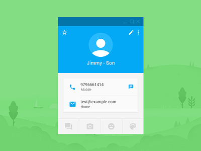 User Profile Material Style app button colors google icon material profile tab ui