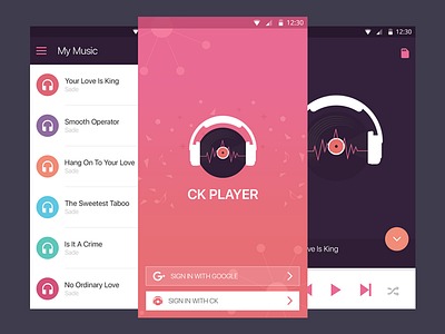 Material Music Player