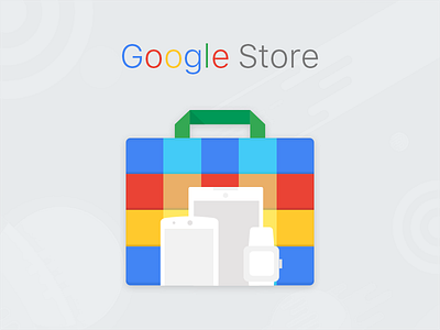 Material icon Google Store android app button color google icon illustrations lollipop material profile tabs ui