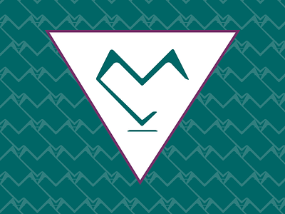 Super Mira brand design letter logo pattern personal simple triangle