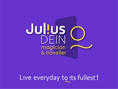 Julius Dein Logo branding design design project design system dynamic logo graphic design logo logotype magic purple