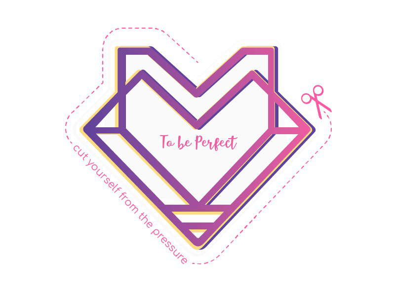 To be Perfect logo perfection logo mark graphic design design sticker