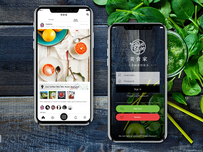 Foodie Style APP Design app design ui ux