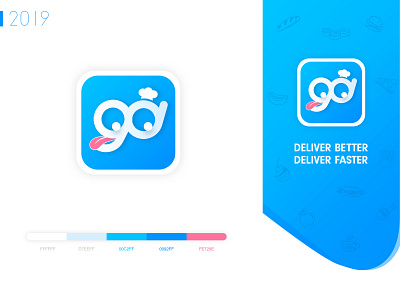 GOGO Delivery Food App Icon Design design icon ui
