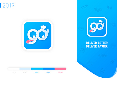 GOGO Delivery Food App Icon Design