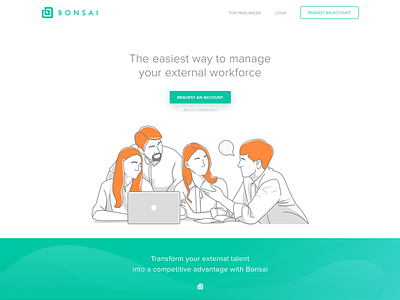 Bonsai Landing Page Redesign Concept