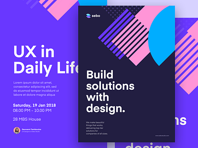 Branding - Poster Set by Sebo on Dribbble