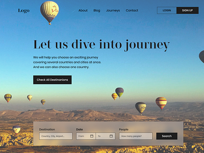 Travel Agency - Landing page agency branding design graphic design illustration landing page logo travel ui ux voyage web web design