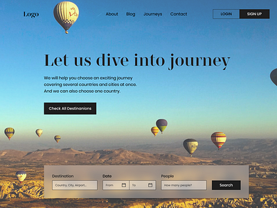 Travel Agency - Landing page