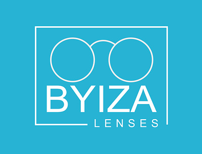 BYIZA lenses logo design beauty logo brand logo design fashion logo glasses logo graphic design illustration logo logo design logotype