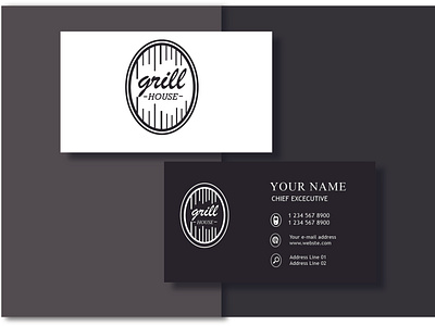 Professional Business card for Restaurant Business